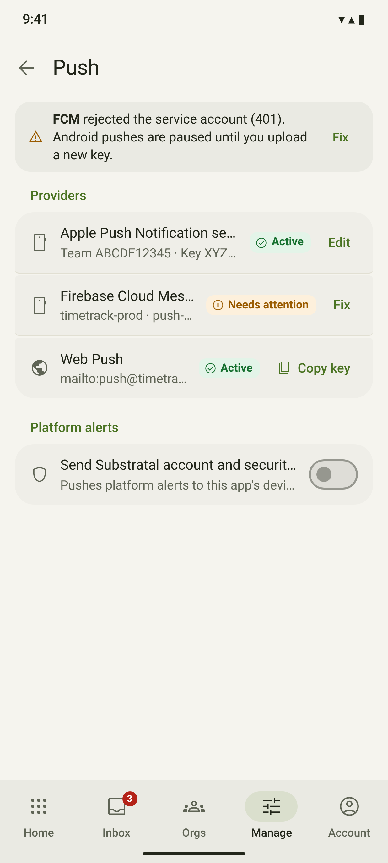 APL-07 · Push credentials — light