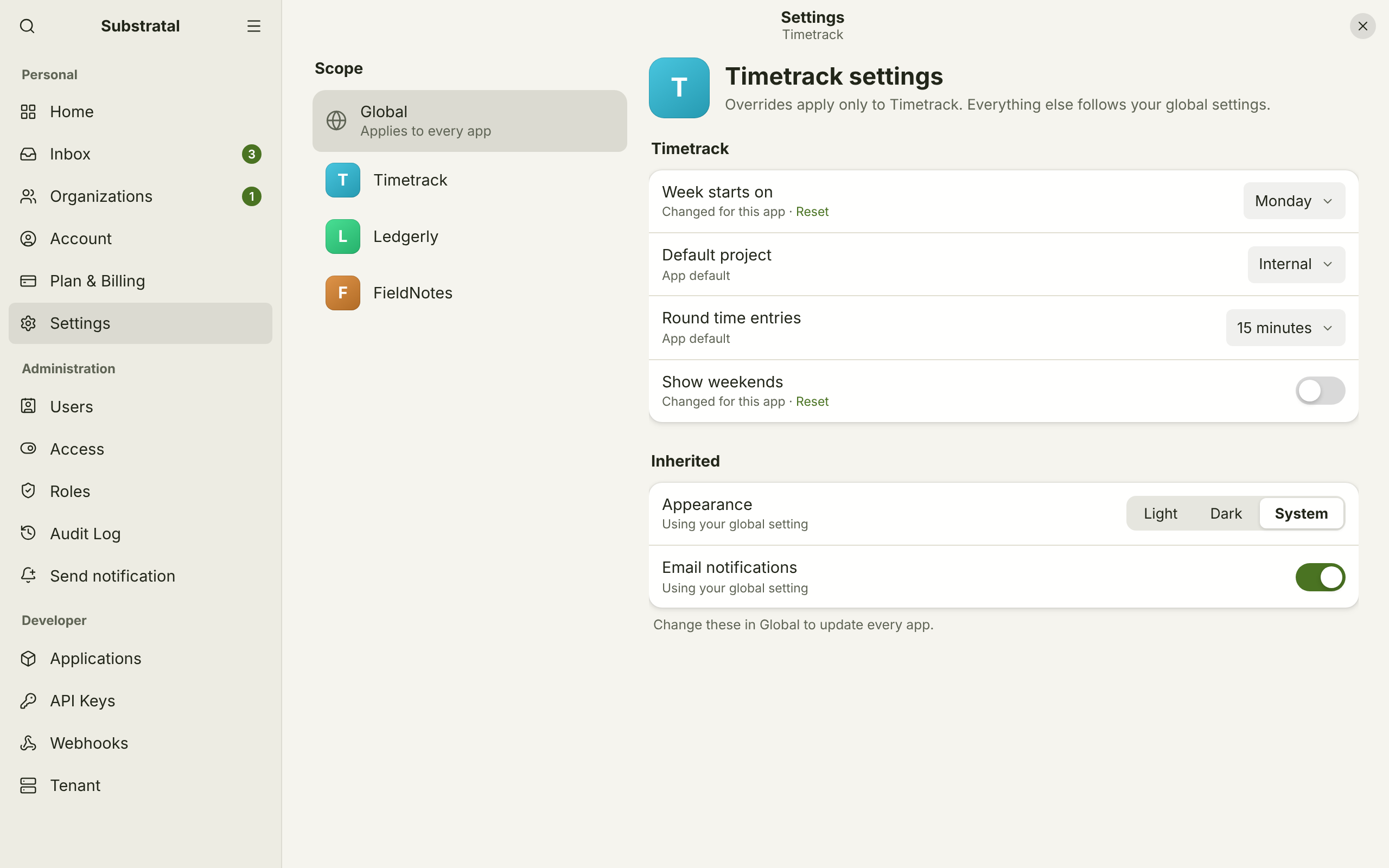 SET-02 · Settings — per app — light