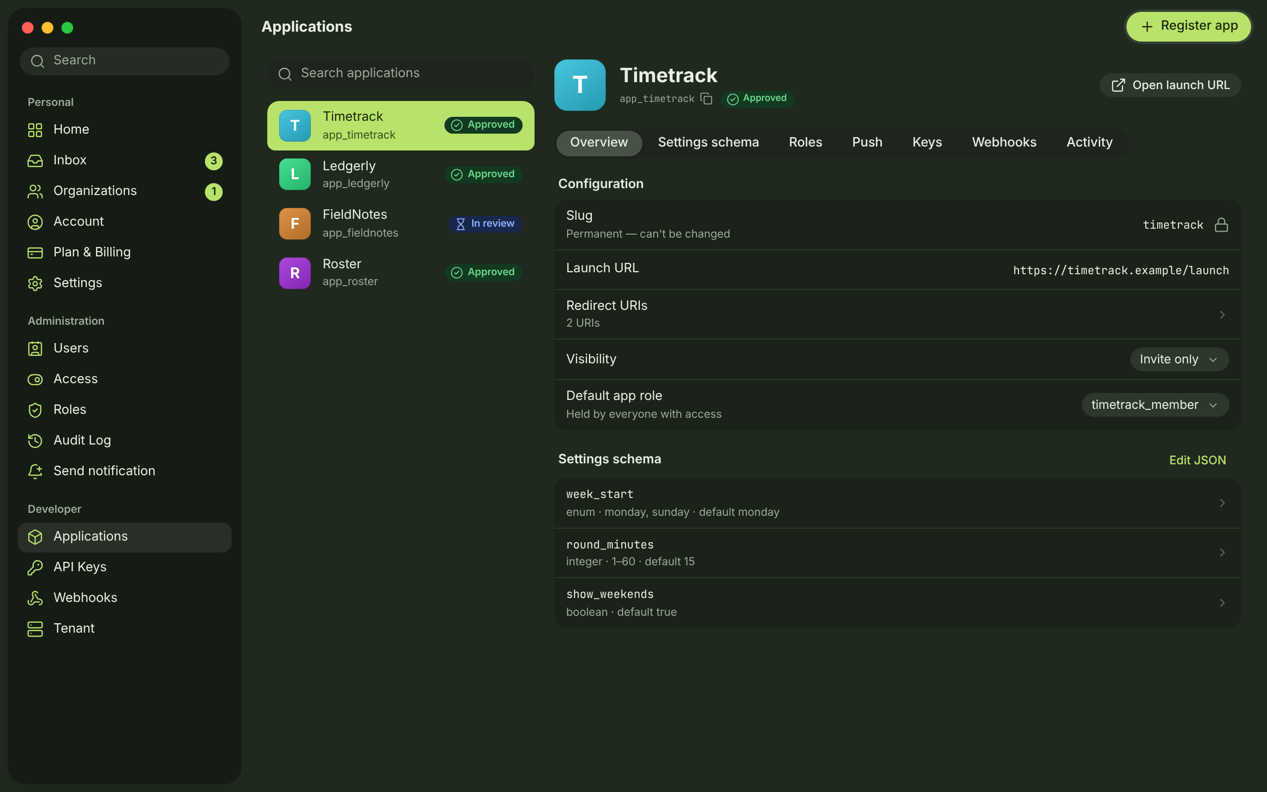 APL-03 · Application — dark