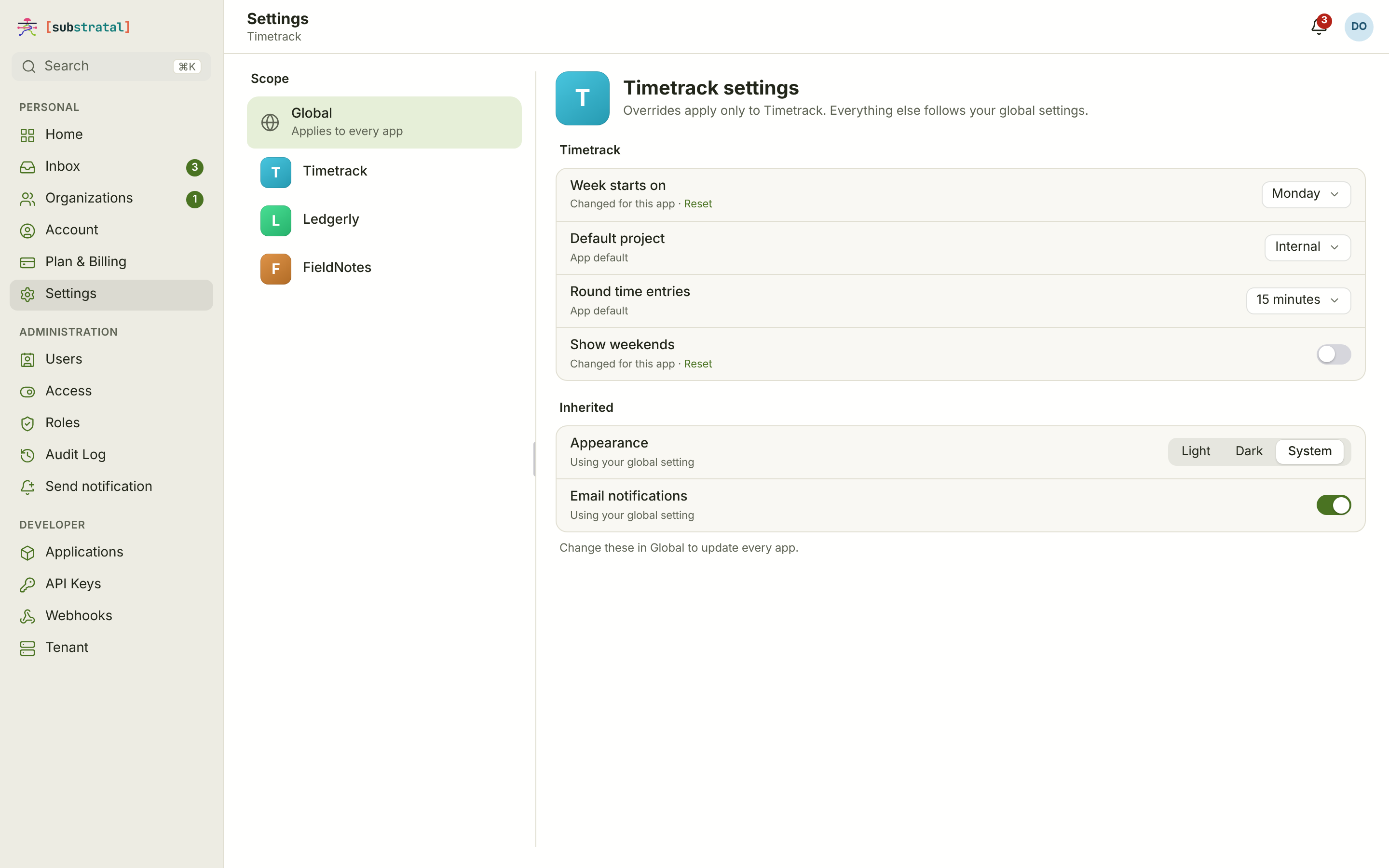 SET-02 · Settings — per app — desktop — light