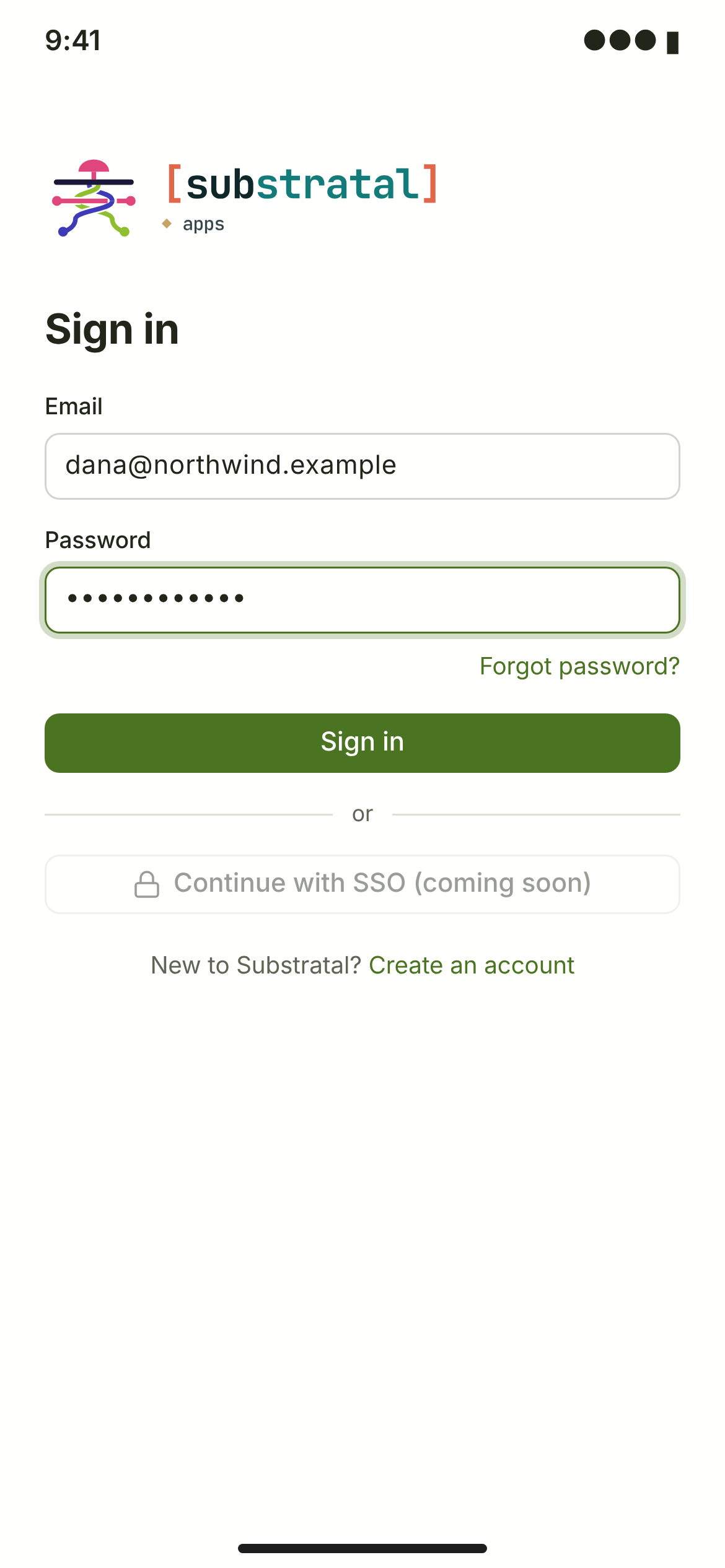 AUTH-01/02 · Sign in & two-factor — phone — light