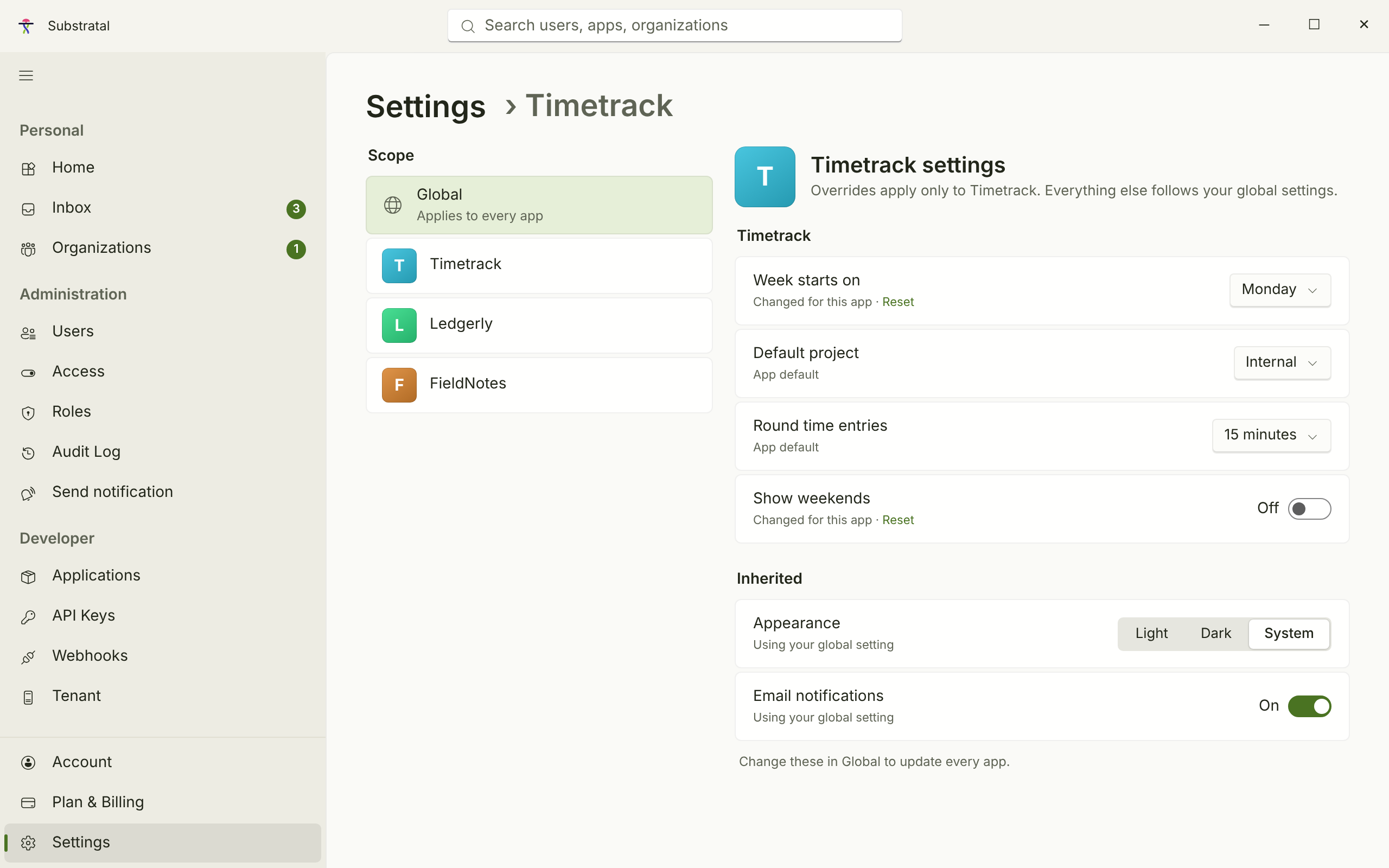 SET-02 · Settings — per app — light