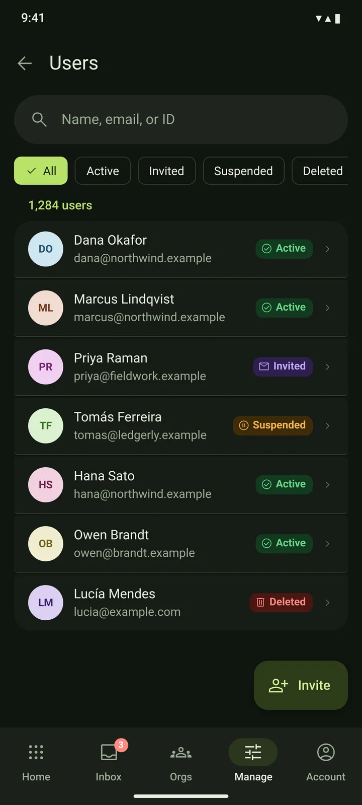 Android Users — dark theme