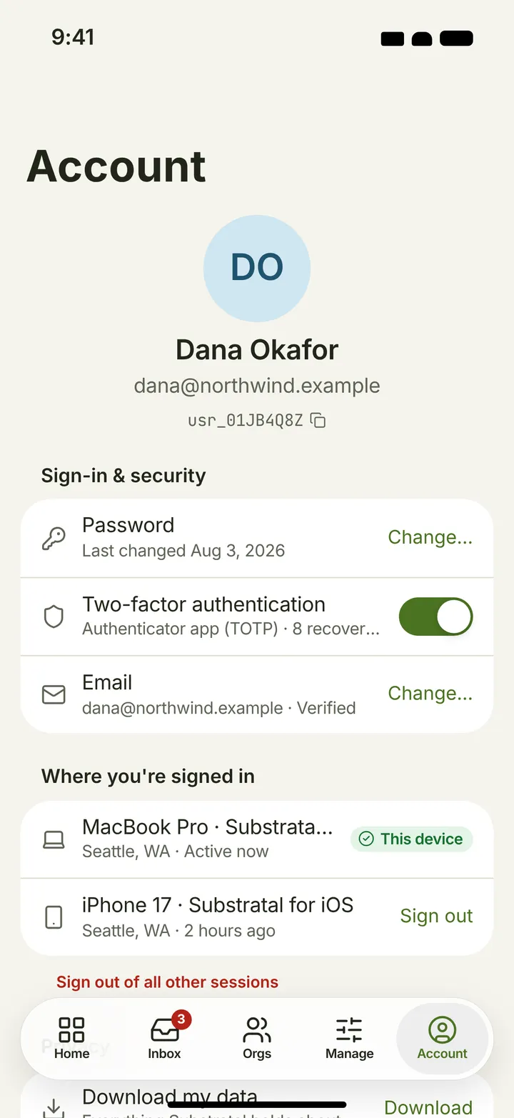 iOS / iPadOS Security — light theme