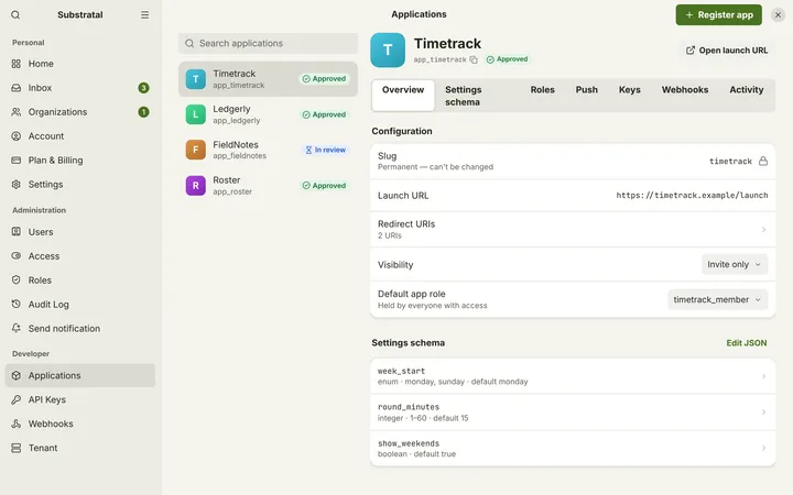 Linux (GNOME) Application — Overview — light theme