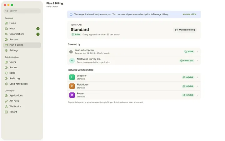 macOS My plan — light theme