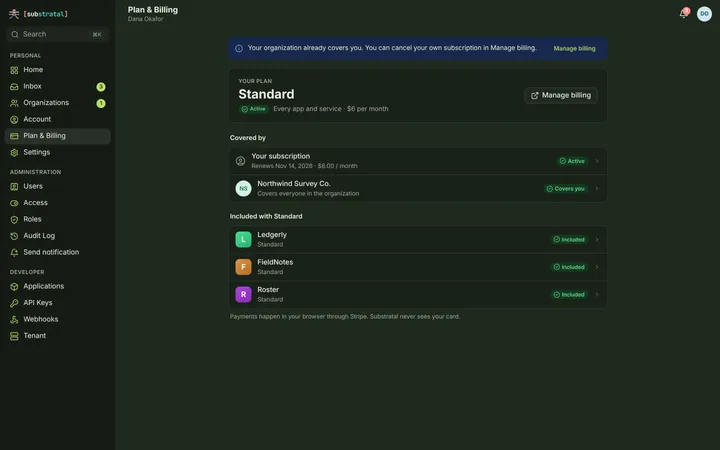 Web (PWA) My plan — dark theme