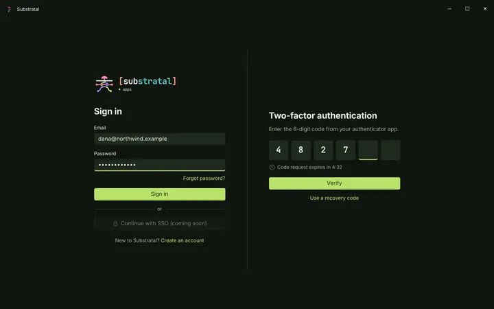 Windows Sign in — dark theme