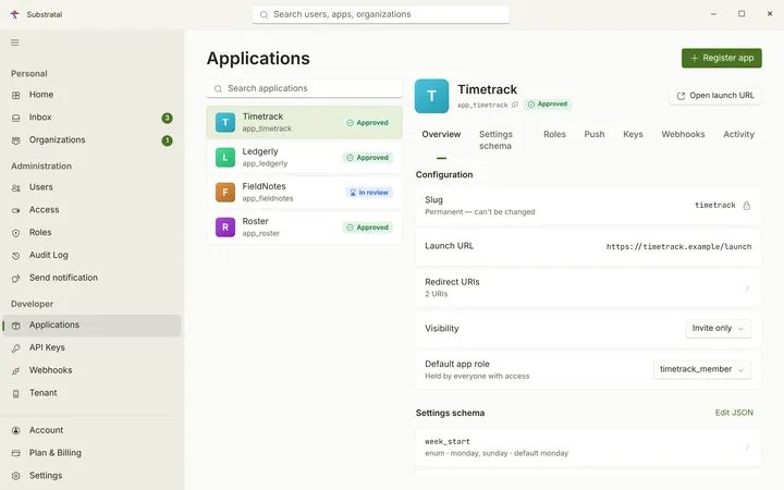 Windows Application — Overview — light theme